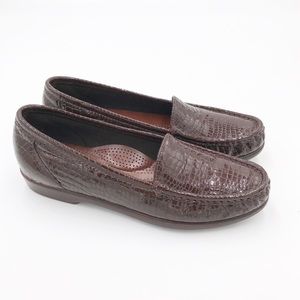 SAS Simplify Comfort Shoe Slip On Loafer Crocodile